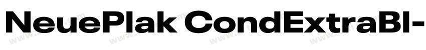 NeuePlak CondExtraBl字体转换